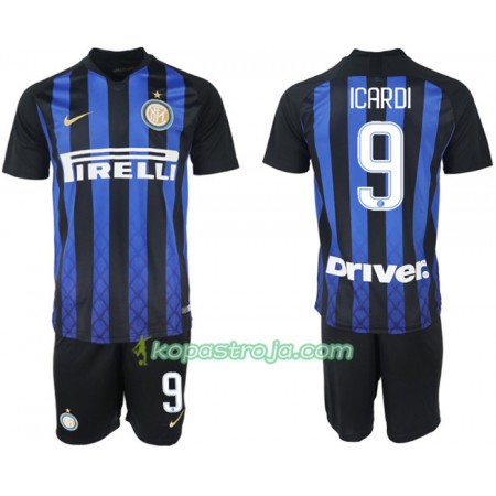 Billiga Fotbollströjor Inter Milan ICARDI 9 Barn Hemma tröja 2018/19 Kortärmad